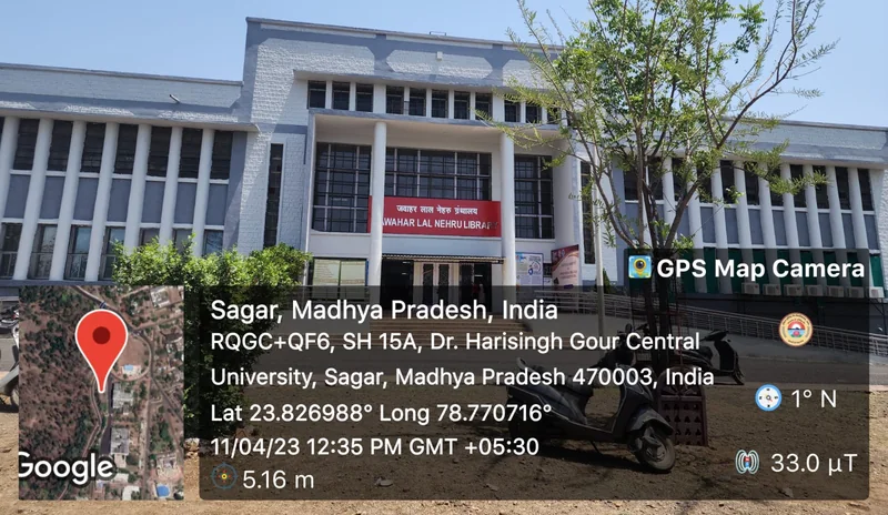 सागर के डॉ. हरिसिंह गौर विश्वविद्यालय का जवाहरलाल नेहरू पुस्तकालय भवन